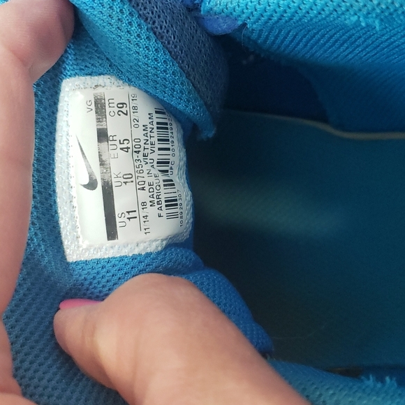 Nike Alpha Menace 2 Shark Cleats, Black, 11 - Picture 6 of 7